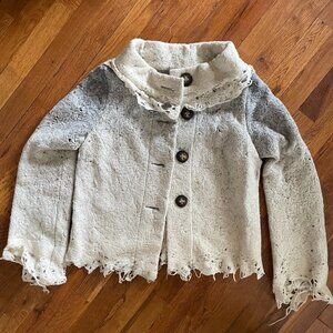 Rare Casch by Gro Abrahamsson felted wool ombre jacket